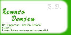 renato demjen business card